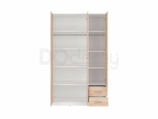 Шафа BRW NEPO SZF3D2S білий/дуб сонома, фото 3