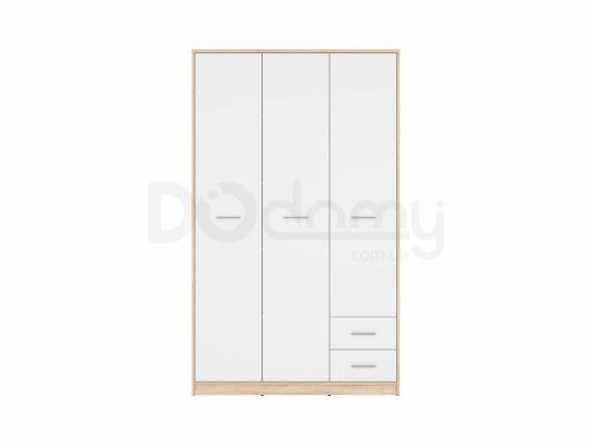 Шкаф BRW NEPO SZF3D2S Дуб сонома/Белый, фото 1