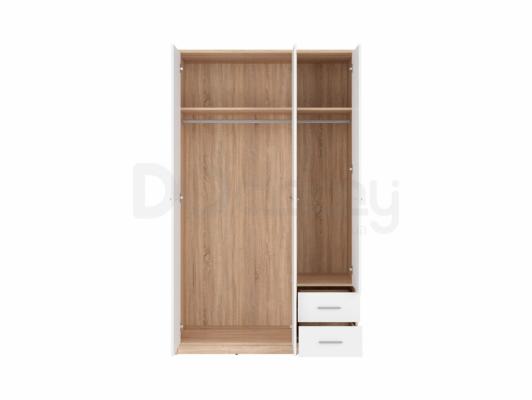 Шкаф BRW NEPO SZF3D2S Дуб сонома/Белый, фото 2