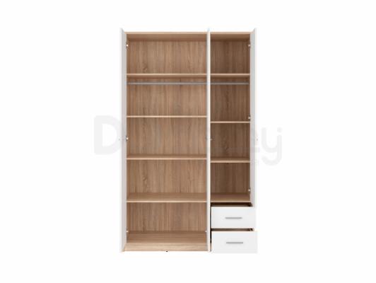 Шкаф BRW NEPO SZF3D2S Дуб сонома/Белый, фото 3
