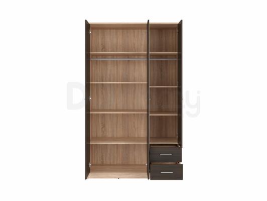 Шафа BRW NEPO SZF3D2S дуб сонома/Венге, фото 3