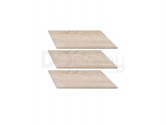 Полки для шкафа BRW NEPO SZF3D2S OPCJA 1 ( 3 SZTUKI PÓŁKA 759 MM) Дуб сонома, фото 1