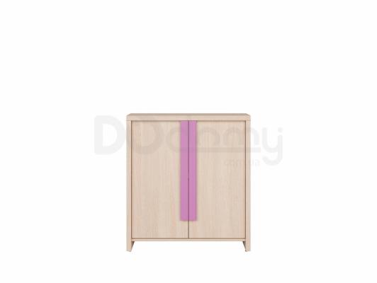 Шкафчик BRW CAPS KOM2D Светлый дуб belluno /Розовый, фото 1