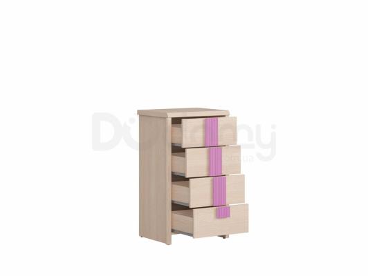 Комод BRW CAPS KOM4S_50 Світлий дуб belluno / Рожевий, фото 2