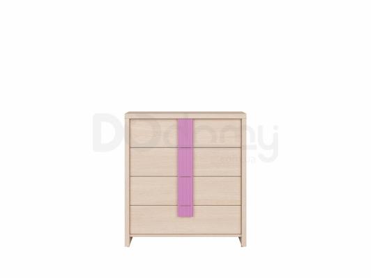 Комод BRW CAPS KOM4S_80 Світлий дуб belluno /Рожевий, фото 1