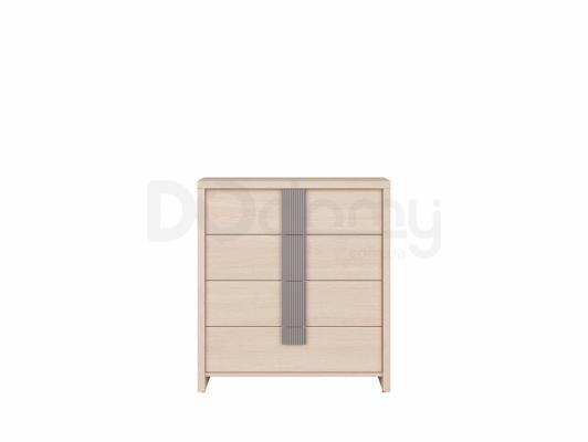 Комод BRW CAPS KOM4S_80 Світлий дуб belluno / Сірий, фото 1