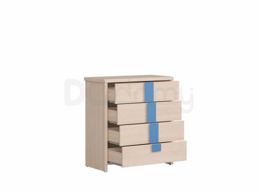 Комод BRW CAPS KOM4S_80 Світлий дуб belluno / Синій, фото 2
