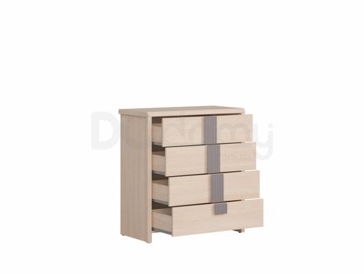 Комод BRW CAPS KOM4S_80 Світлий дуб belluno / Сірий, фото 2