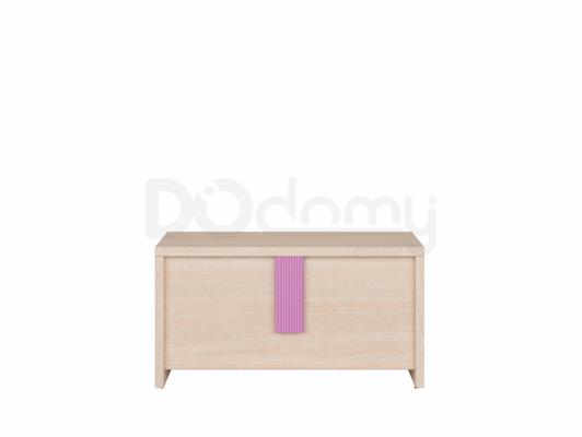 Сундук BRW CAPS KUF Светлый дуб belluno / Розовый, фото 1