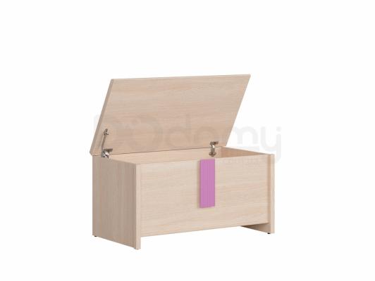 Сундук BRW CAPS KUF Светлый дуб belluno / Розовый, фото 2