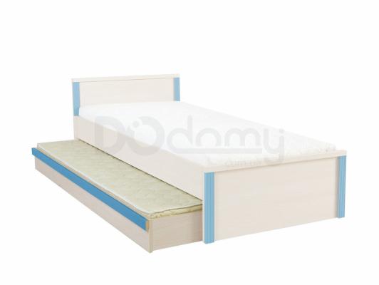 Кровать нижняя BRW CAPSLOZ_85D (z materacem, bez wkładów) Светлый дуб belluno / Синий, фото 2