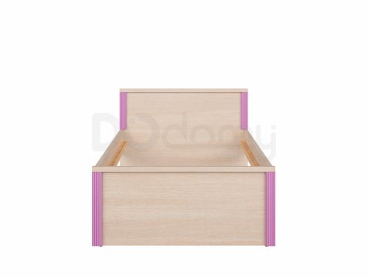 Ліжко BRW CAPS LOZ_90 (bez materaca, bez wkładów) Світлий дуб belluno / Рожевий, фото 1