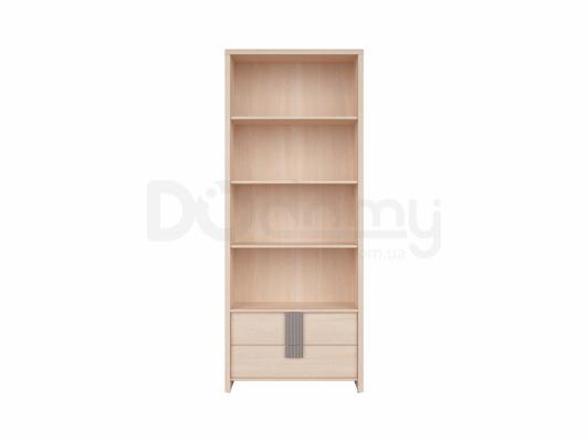 Книжный шкаф BRW CAPS REG2S_80 Светлый дуб belluno / Серый, фото 1