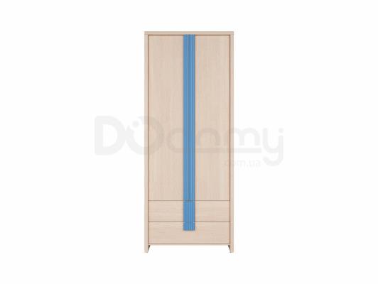 Шкаф BRW CAPS SZF2D2S Светлый дуб belluno / Синий, фото 1