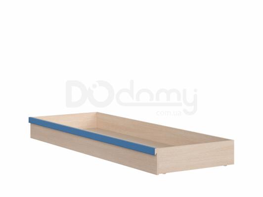 Выдвижной ящик для кровати BRW CAPS SZUFLADA Светлый дуб belluno / Синий, фото 1