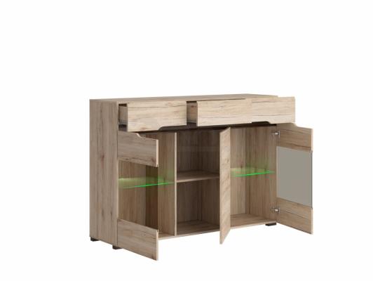 Комод BRW ELPASSO KOM2W1D3S дуб сан ремо, фото 2