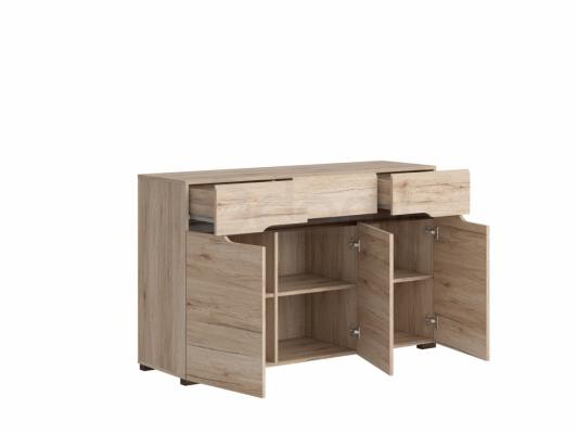 Комод BRW ELPASSO KOM3D3S дуб сан ремо, фото 2