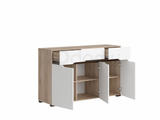 Комод BRW ELPASSO KOM3D3S дуб сан ремо/білий, фото 2