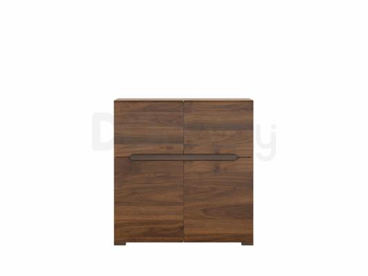Комод BRW ELPASSO KOM4D Дуб сан ремо/Орех, фото 1