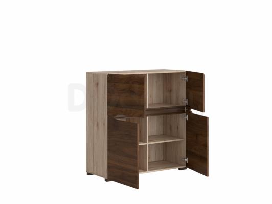 Комод BRW ELPASSO KOM4D Дуб сан ремо/Орех, фото 2