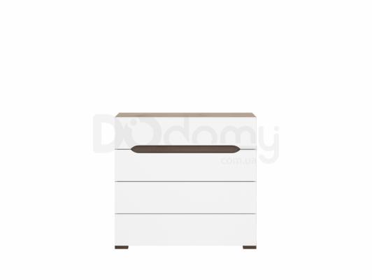 Комод BRW ELPASSO KOM4S/90 дуб сан ремо/білий, фото 1
