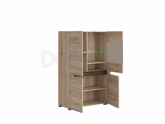 Шафа вітрина BRW ELPASSO REG1W3D/14/9 дуб сан ремо, фото 2