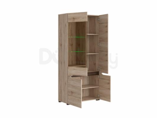 Шкаф витрина BRW ELPASSO REG1W3D/20/9 Дуб сан ремо, фото 2