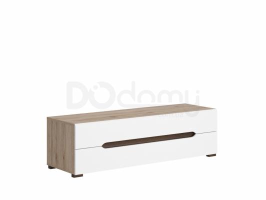 Тумба под телевизор BRW ELPASSO RTV2S Дуб сан ремо/Белый, фото 1