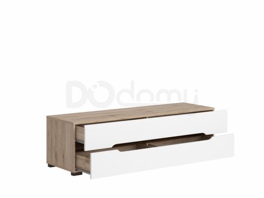 Тумба под телевизор BRW ELPASSO RTV2S Дуб сан ремо/Белый, фото 2