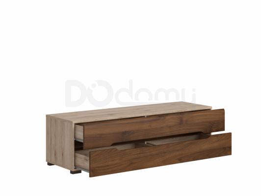 Тумба під телевізор BRW ELPASSO RTV2S дуб сан ремо/Горіх, фото 2