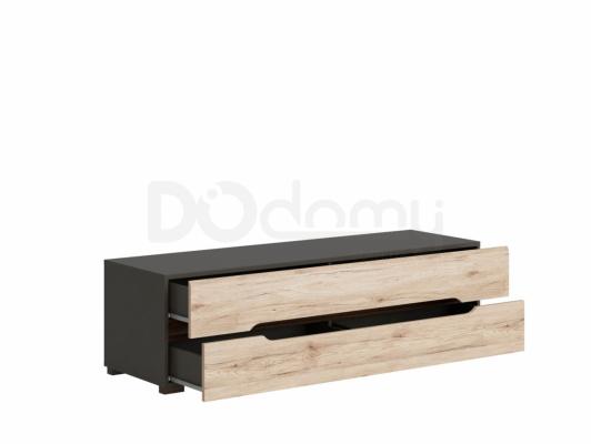 Тумба под телевизор BRW ELPASSO RTV2S Дуб сан ремо/Серый вольфрам, фото 2