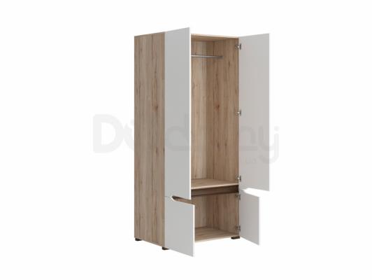 Шафа BRW ELPASSO SZF4D дуб сан ремо/білий, фото 2