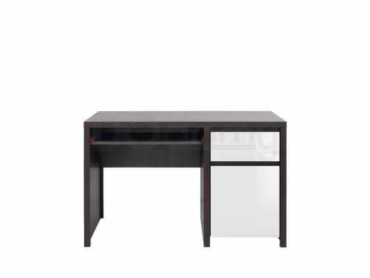 Письменный стол BRW KASPIAN BIU1D1S/120 Венге/Белый блеск, фото 1