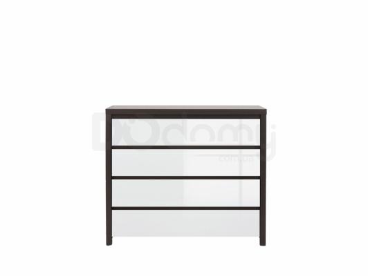 Комод BRW KASPIAN KOM4S Венге/Белый блеск, фото 1