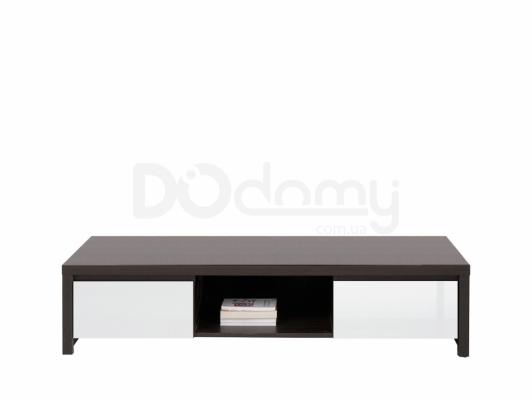 Тумба під телевізор BRW KASPIAN RTV2S Венге/білий блиск, фото 1