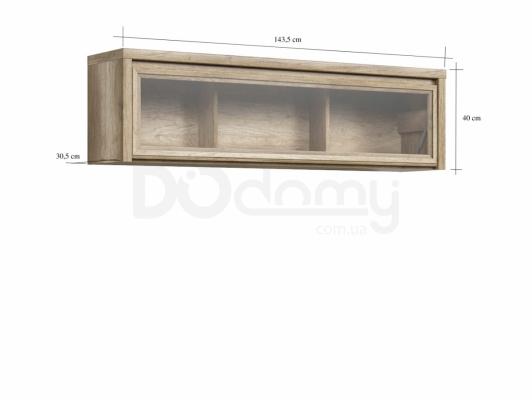 Полиця BRW KASPIAN SFW1W/140 дуб монумент, фото 1