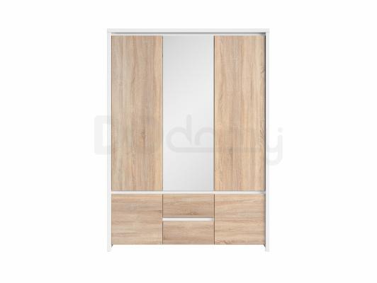 Шафа BRW KASPIAN SZF5D2S білий/дуб монумент, фото 1