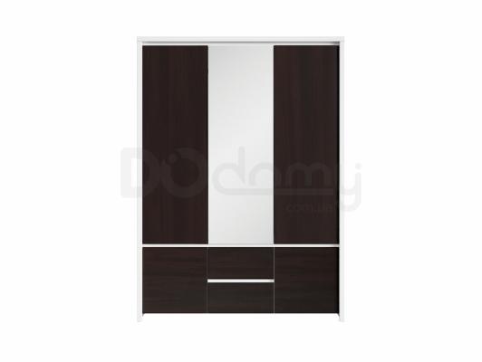 Шафа BRW KASPIAN SZF5D2S білий/Венге, фото 1