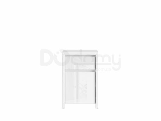 Комод BRW KASPIAN KOM1D1SP Белый/Белый блеск, фото 1