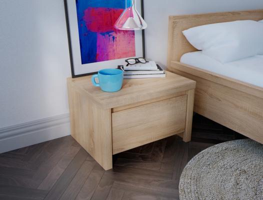 Прикроватная тумба BRW KASPIAN KOM1S Дуб сонома, фото 2