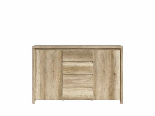 Комод BRW KASPIAN KOM2D4S дуб монумент, фото 1