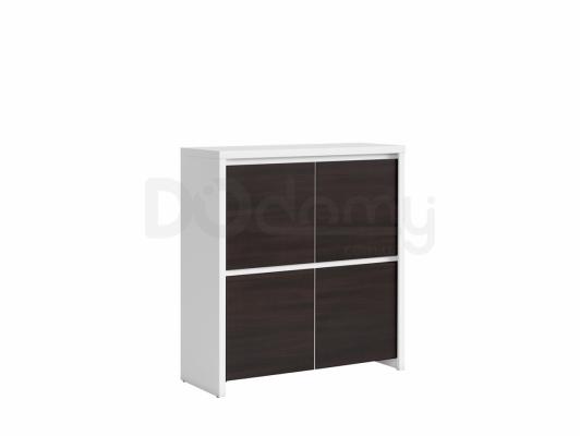 Комод BRW KASPIAN KOM4D білий/Венге, фото 1