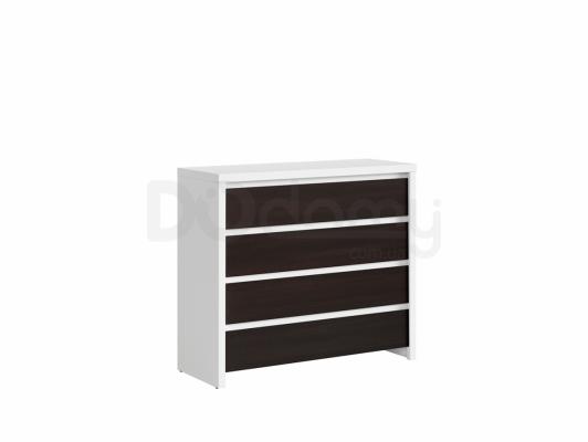 Комод BRW KASPIAN KOM4S Белый/Венге, фото 1