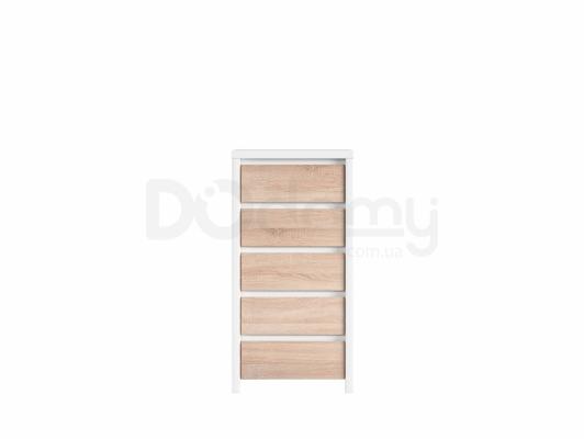 Комод BRW KASPIAN KOM5S Белый/Дуб сонома, фото 1