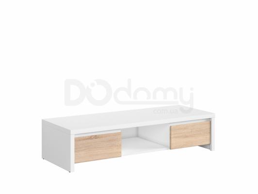 Тумба під телевізор BRW KASPIAN RTV2S білий/дуб монумент, фото 1