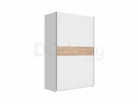 Шафа BRW F27 (VICTORIA) SZF/125/195/3 білий/дуб сонома, фото 1