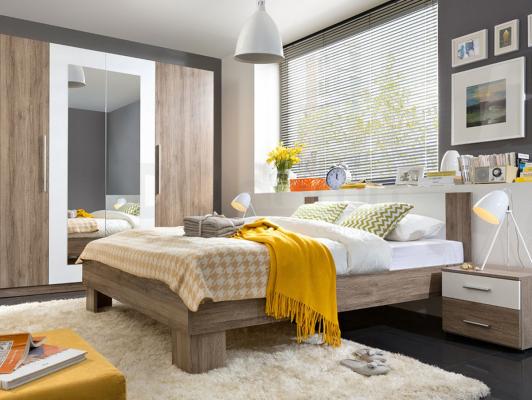 Спальня BRW SYPIALNIA MARTINA KPL дуб сан ремо/Бі, фото 1