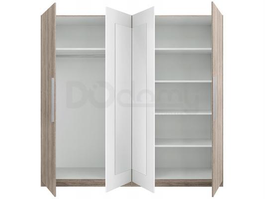 Шафа BRW MARTINA SZF4D Дуб сан ремо / Белый, фото 3