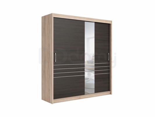 Шафа BRW ELDA SZAFA/200/32 дуб сонома / Венге, фото 2