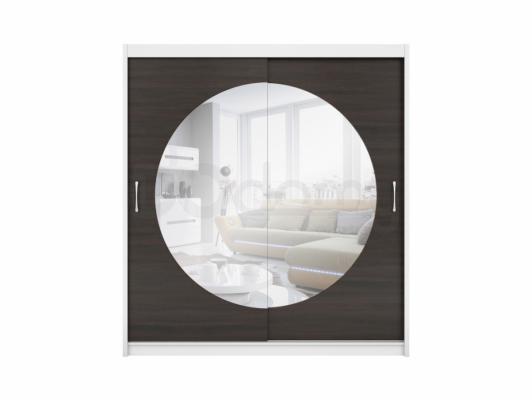 Шафа BRW ELDA SZAFA/200/20 білий/Венге, фото 1